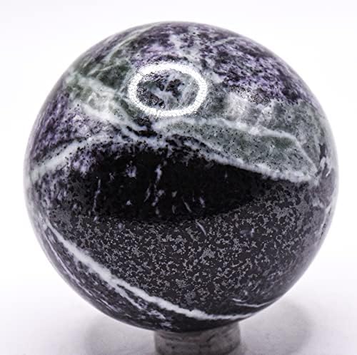 55mm Deep Purple Lilac Kammererite Sphere with Stand