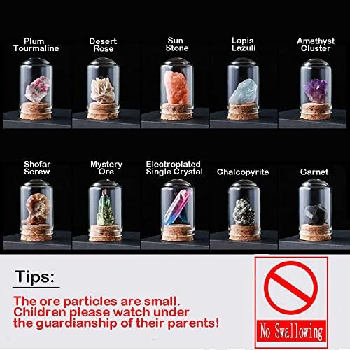 Crystal Mineral Specimen Set 25 Pack Natural Stones for Home Decoration and Healing