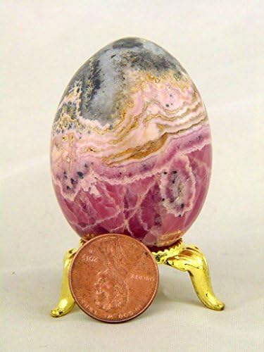 Rhodochrosite Healing Egg Reiki Activated with Stand