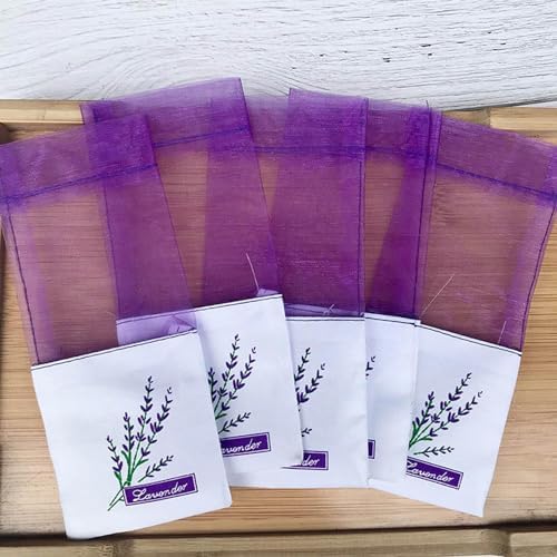 20PCS Lavender Sachets for Wardrobe and Drawer Freshener
