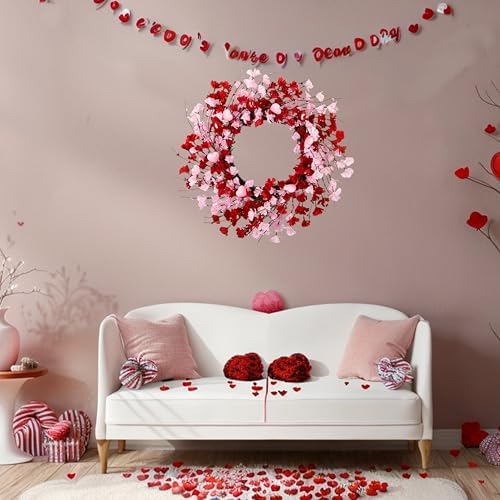 20 Inch Valentine Wreath for Front Door
