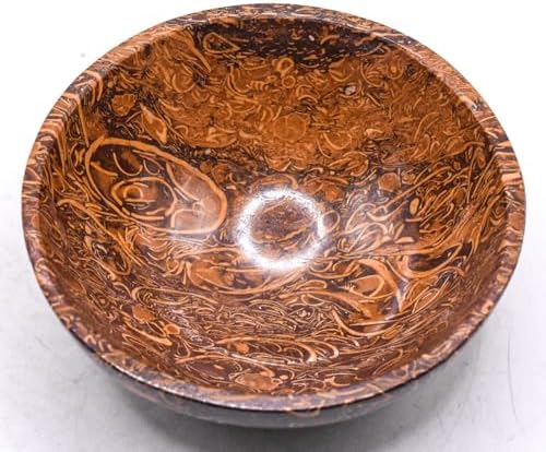 31 Inch Mariam Fossil Jasper Bowl Natural Gemstone Decor