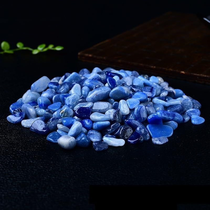 NASTYA Natural Blue Crystal Gravel Tumbling Stones 5-7mm 1000g