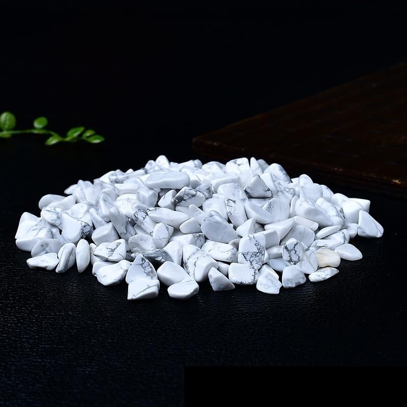 Natural White Turquoise Crystal Gravel 5-7mm for Fountain and Decor