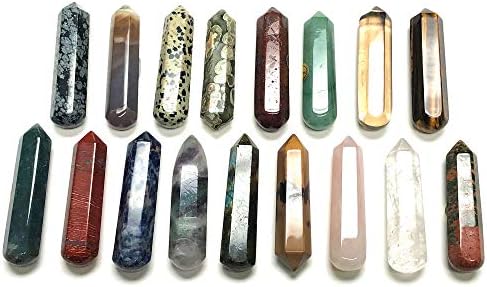 60MM Golden Tiger Eye Crystal Wand with Velvet Pouch