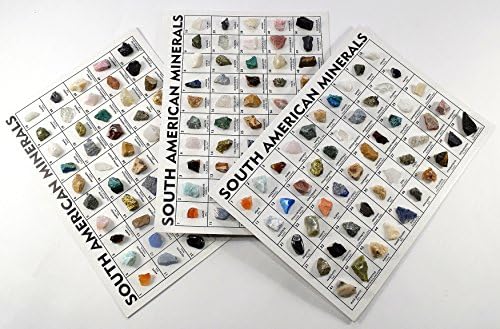 South American Rocks and Minerals Crystal Set of 50pcs