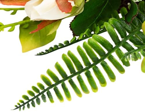 Northlight Peony and Rose Artificial Spring Wreath 24-inch White Green