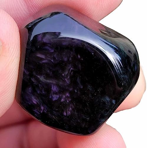 Velvet Obsidian Tumbled Stones - One Pound Premium