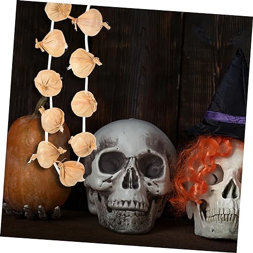 Realistic Garlic String Wreath for Stage and Cosplay