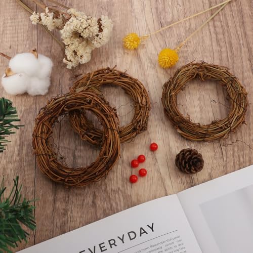 40 PCS Natural Grapevine Wreaths for DIY and Christmas Decor