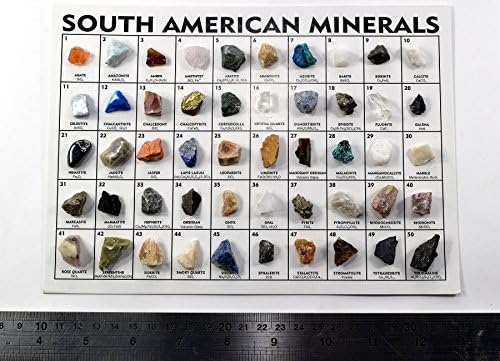 South American Rocks and Minerals Crystal Set of 50pcs