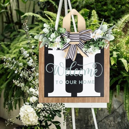 Custom Last Name Welcome Wreath for Front Door
