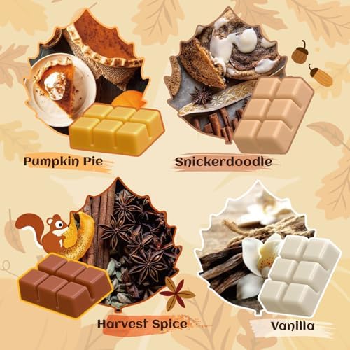 Snowsen Fall Wax Melts 8 Pack Soy Wax Cubes