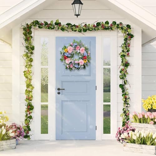 24 Inch Spring Summer Wreath for Front Door