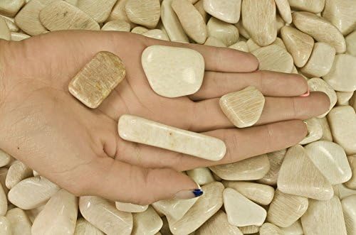 Fantasia Tumbled Feldspar A Grade Stones - 5 lbs 075 to 125 Inches