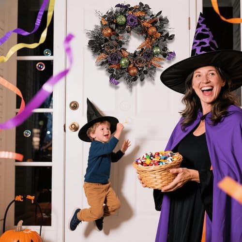 22 Inch Halloween Wreath Front Door Decor