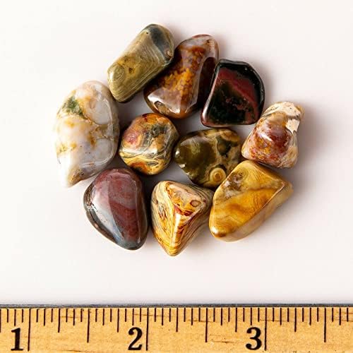 12 lb Tumbled Ocean Jasper Gemstone Crystals
