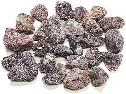 Zentron Crystal Lepidolite Stones in Velvet Bag