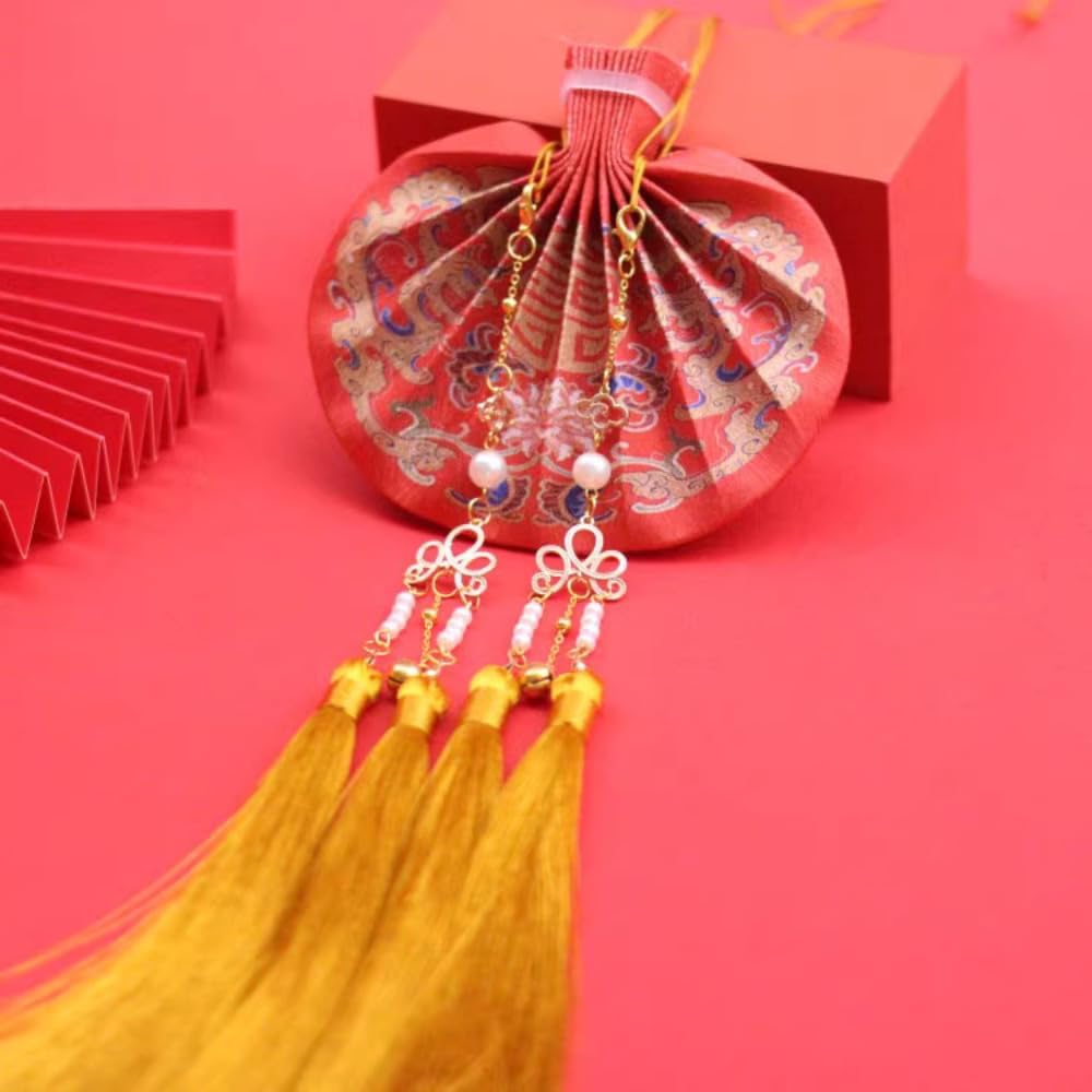 Red Dragon and Phoenix Handmade Fragrant Bag for Hanfu Accessories