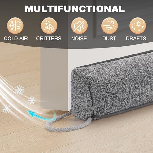 UUYUUY Door Draft Stopper Triangular Stopper for Cold Air Blocker Seal Guard 38 Inch Winter Window Gap Filler