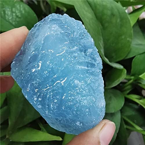 PEKMAR Natural Aquamarine Quartz Crystal Stones Blue 45-55g