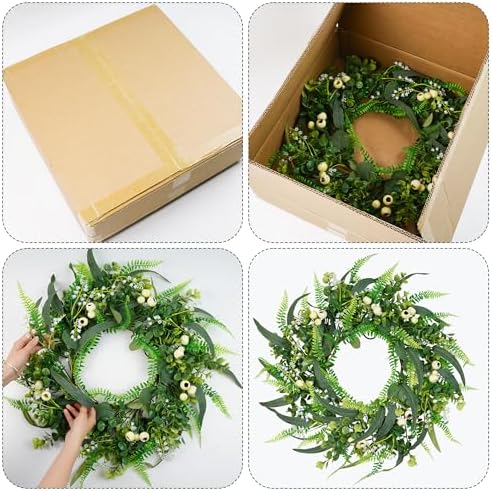 24 Inch Spring Wreath for Front Door Decor