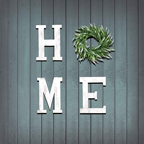 LOSOUR Farmhouse Decor Wood Letters Wreath