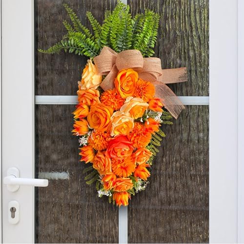 196inch Easter Carrot Wreath Artificial Decor