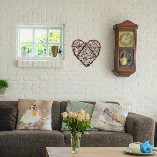 EXCEART 2 Pcs Heart Shaped Wreath Decor