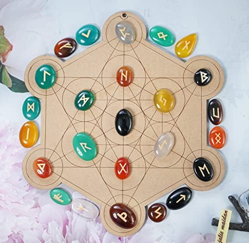 Crocon Seven Chakra Gemstone Tree Feng Shui Figurine Set