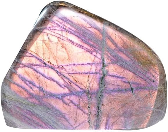 CrystalWonder Natural Labradorite Moonstone Healing Crystal Purple Flash