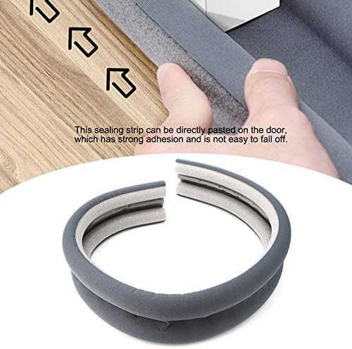 Teuopioe Adjustable Door Draft Stopper Gray