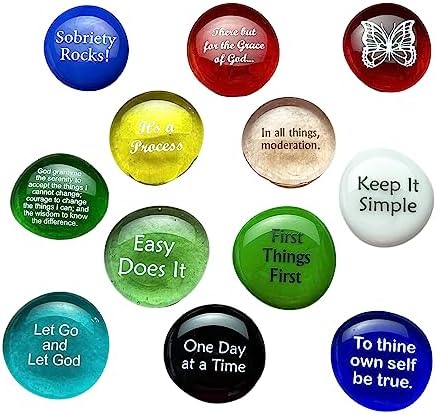 Lifeforce Glass Recovery Stones Variety Pack