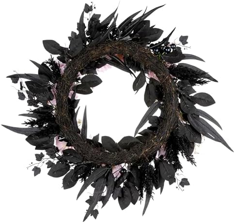 National Tree Company Artificial Pink Carnation Halloween Wreath 26 Inch