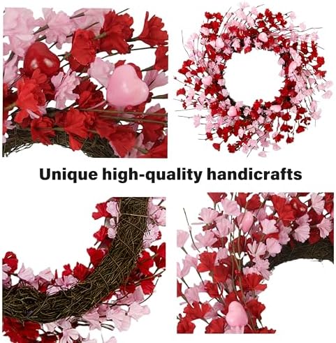 20 Inch Valentine Wreath for Front Door