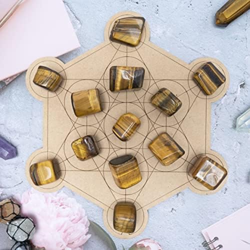 ZAICUS 1lb Tiger Eye and Sodalite Tumbled Stones for Decor and Jewelry