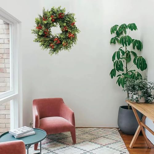 20 Inch Spring Summer Wreath for Front Door Decor