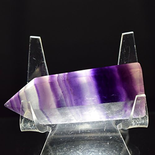 HQRP 60mm Deep Purple Fluorite Point Crystal Stone
