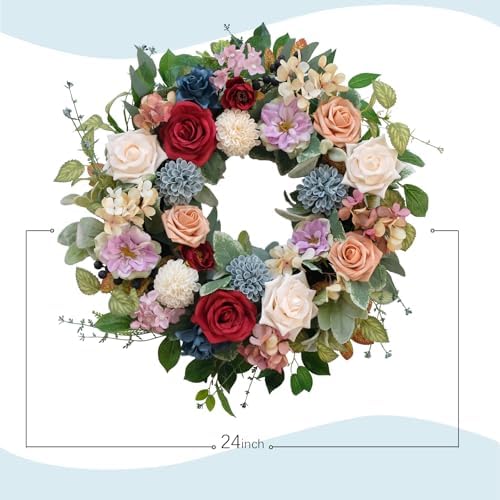 Bibelot 22 Inch Artificial Spring Floral Wreath