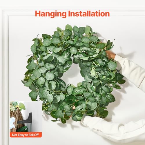 VEVOR 26 Inch Eucalyptus Wreath with Berries