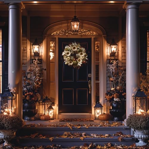 20-Inch Fall Wreath for Front Door and Wall