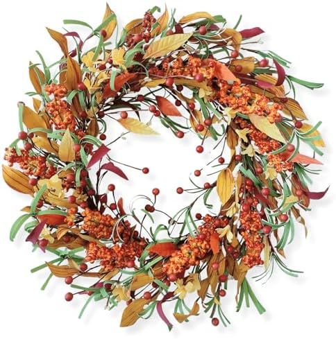 Appalachia Berry Fall Door Wreath - 22 Inch Handcrafted Autumn Decor