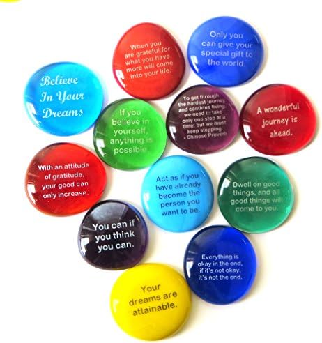 Destiny Stones 12 Glass Stones for Positive Future