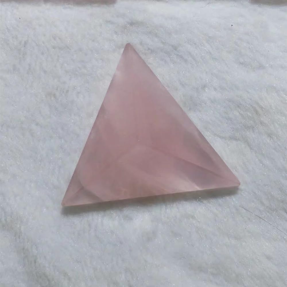 KatLin Natural Pink Crystal Pyramid Ornament 40mm