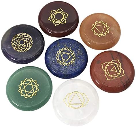 Fekuar 7 Chakra Gemstone Set for Healing and Meditation