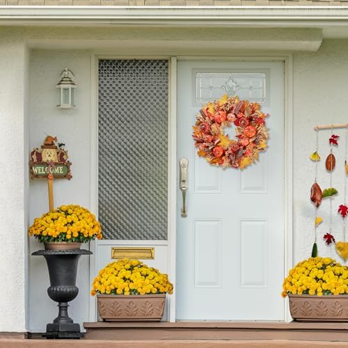 Sggvecsy 18 Inch Artificial Fall Wreath