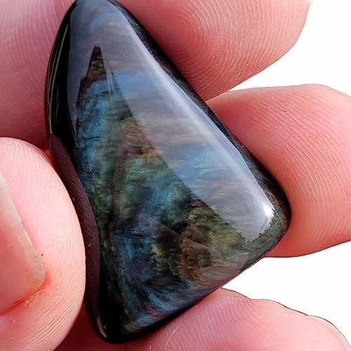 Velvet Obsidian Tumbled Stones - One Pound Premium