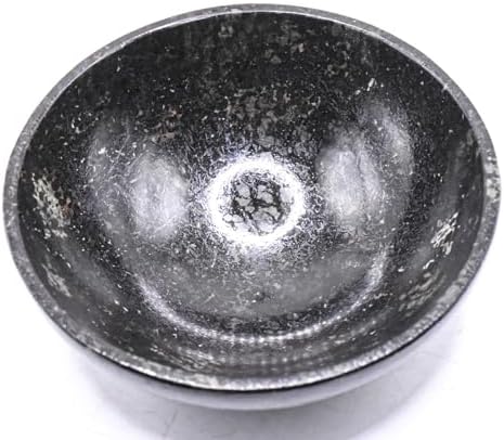 31 Inch Black Nuummite Carved Bowl Gemstone Collectible Dcor