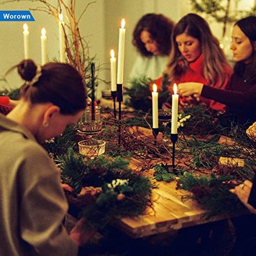 Worown 6 Pcs 10 Inch Natural Grapevine Wreaths for DIY Crafts