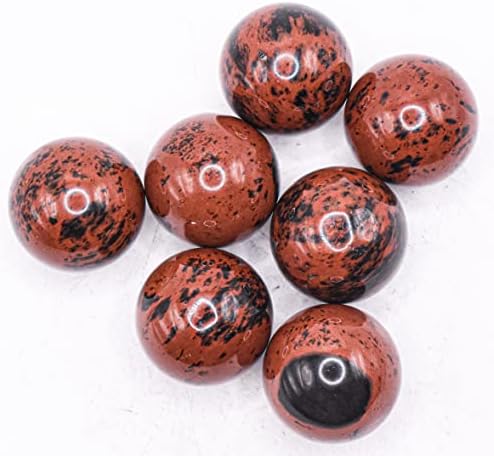 HQRP 25mm Mahogany Obsidian Sphere Decor Stone - Mexico 1PC